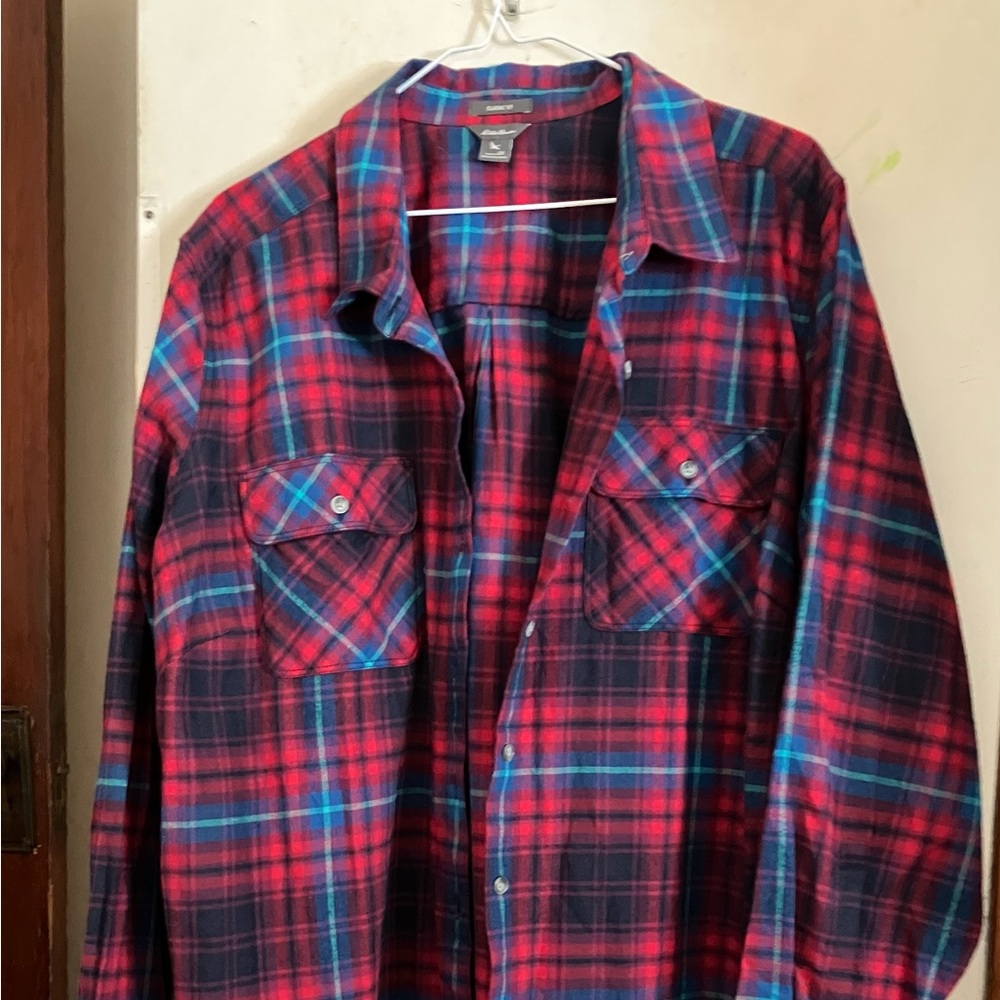Eddie Bauer Plus Flannel Shirt